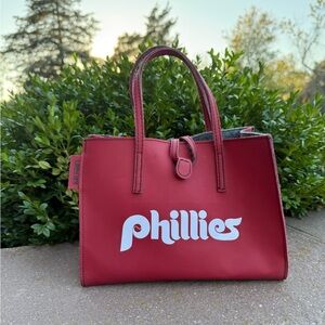 Custom made Philadelphia phillies Red mini hand Bag